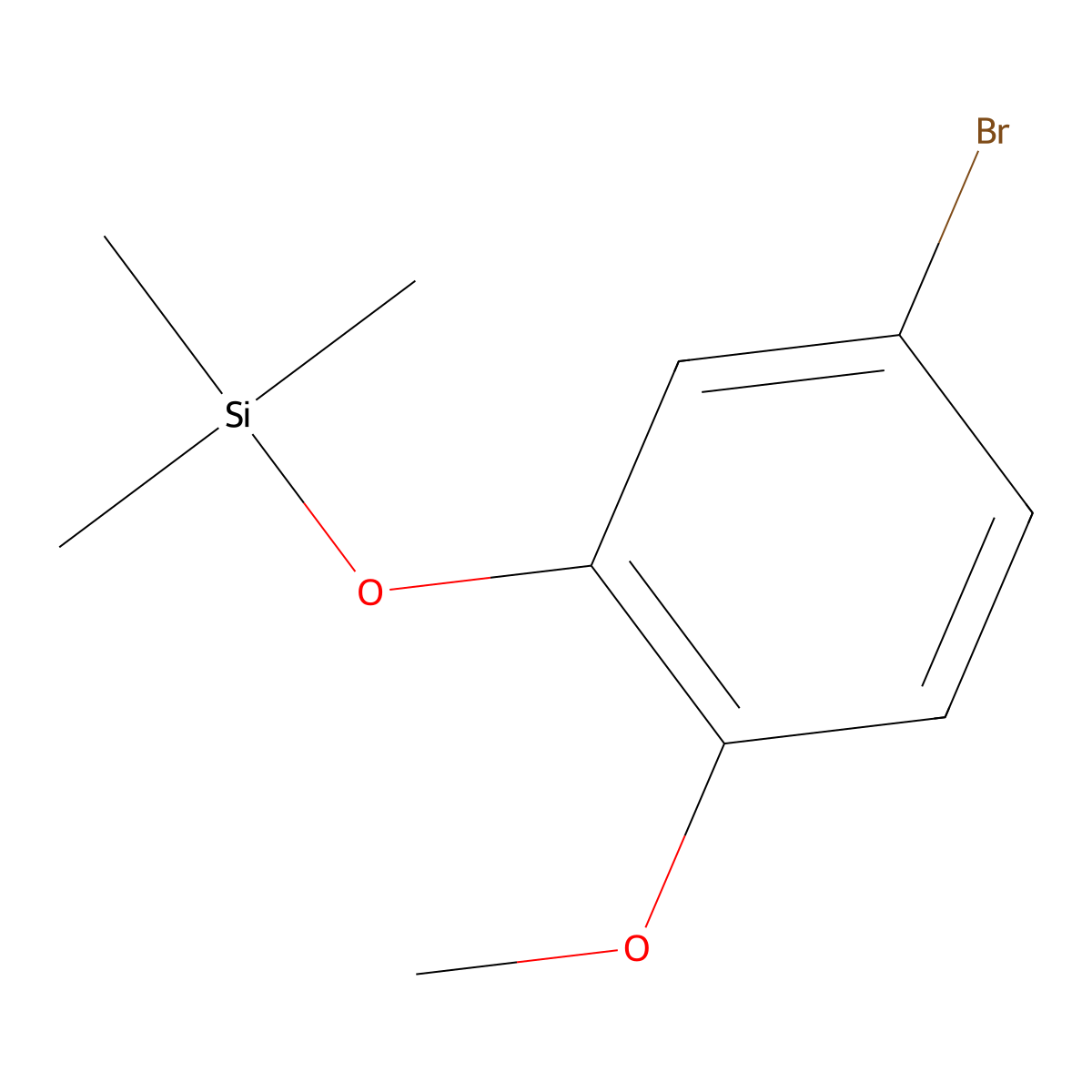 (5-Bromo-2-methoxyphenoxy)trimethylsilane molecular structure, CAS 65854-88-8