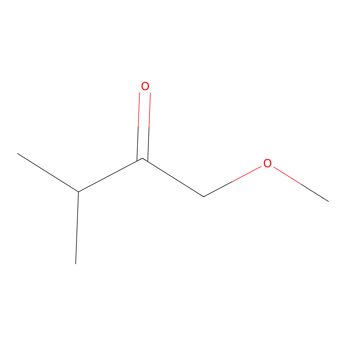 1-Methoxy-3-methylbutan-2-one molecular structure, CAS 65857-35-4