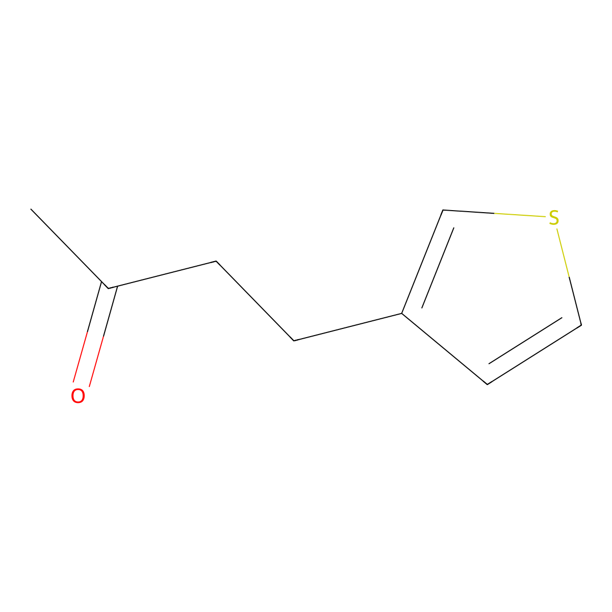 4-(Thiophen-3-yl)butan-2-one molecular structure, CAS 65857-53-6