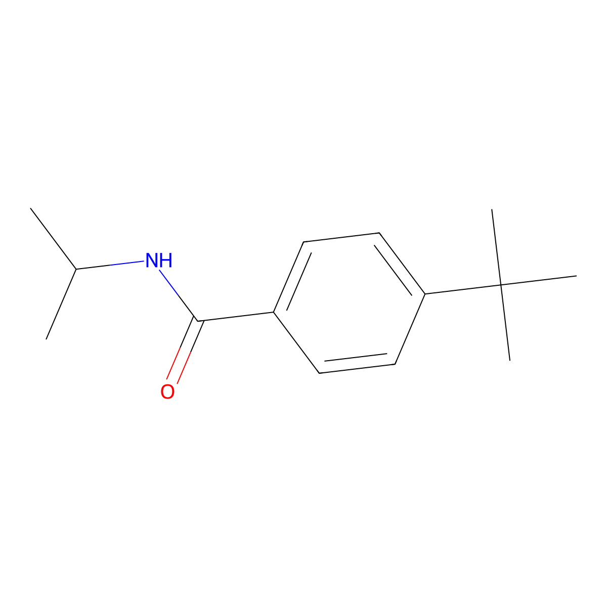 4-Tert-butyl-n-isopropylbenzamide molecular structure, CAS 65861-70-3