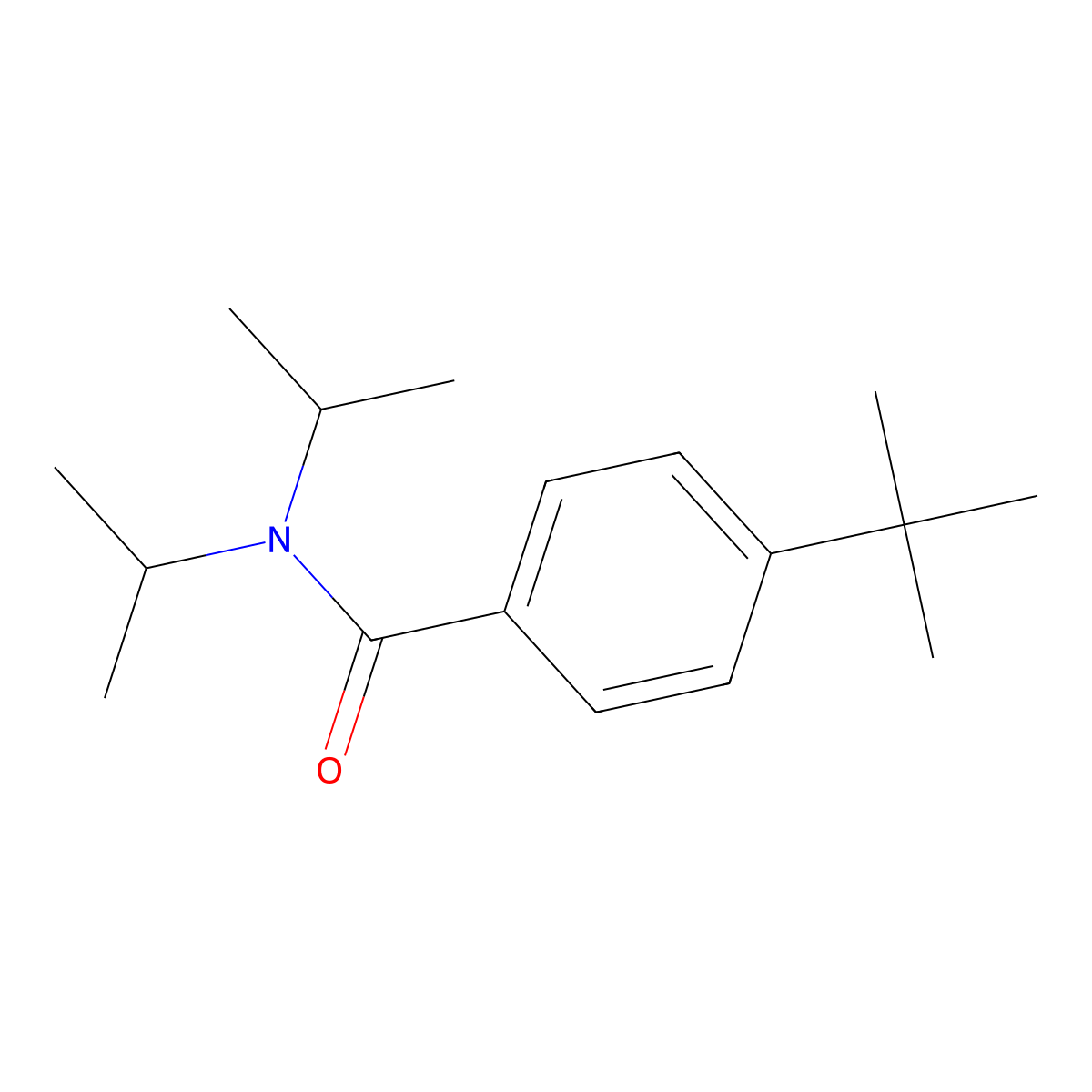 4-tert-butyl-N,N-di(propan-2-yl)benzamide molecular structure, CAS 65861-71-4