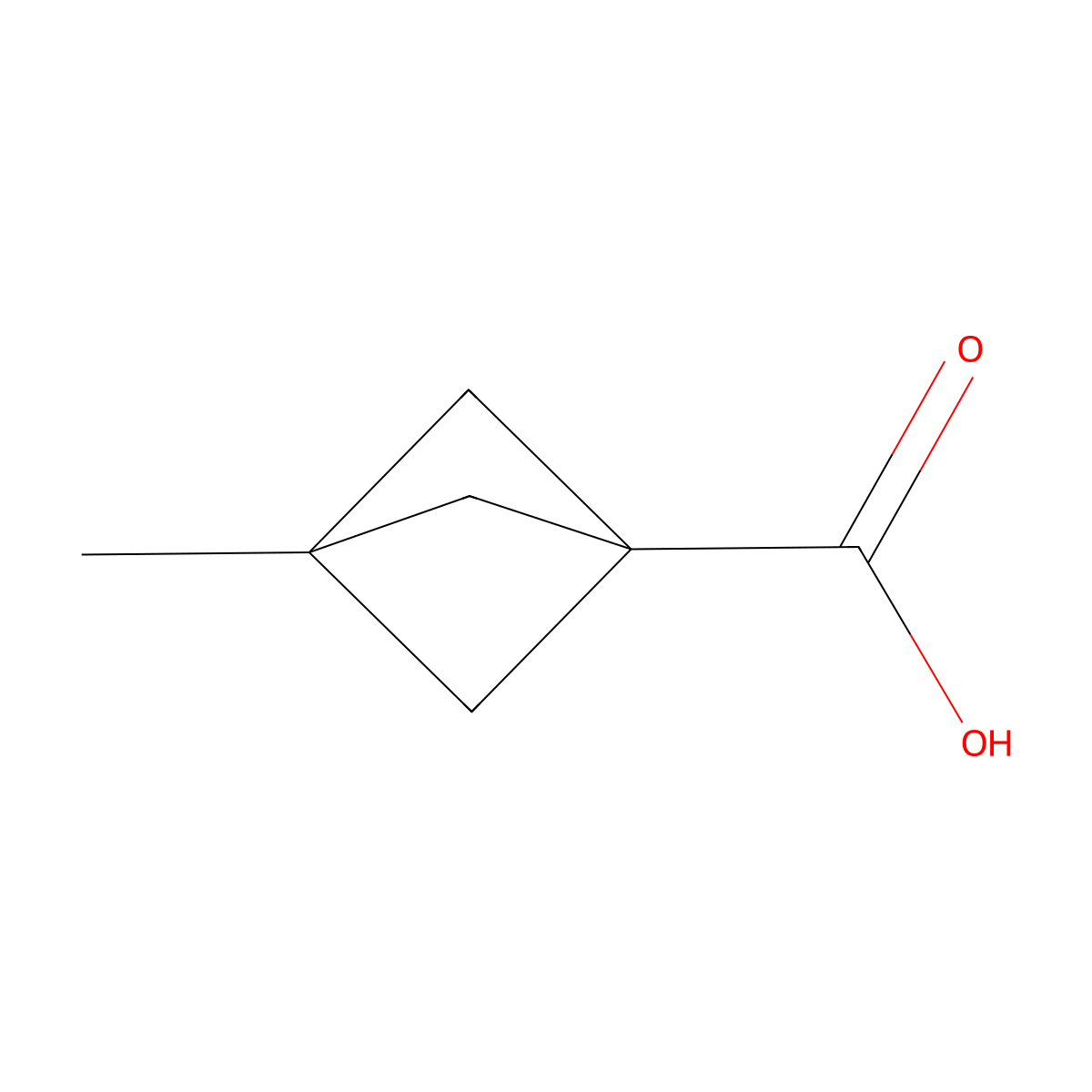 3-Methylbicyclo[1.1.1]pentane-1-carboxylic acid molecular structure, CAS 65862-01-3