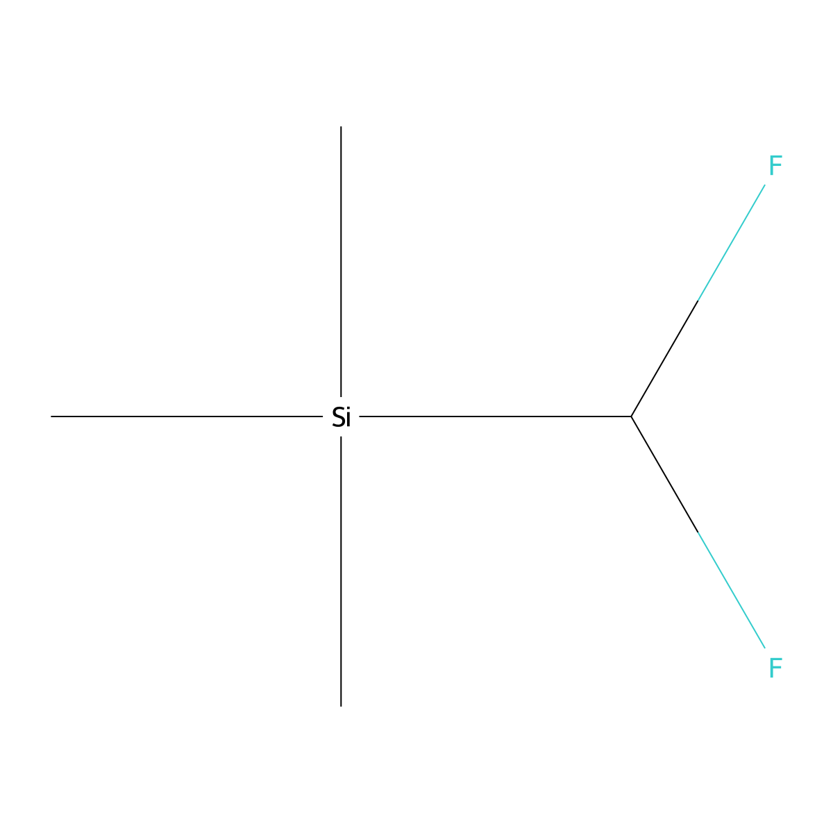 (Difluoromethyl)trimethylsilane molecular structure, CAS 65864-64-4