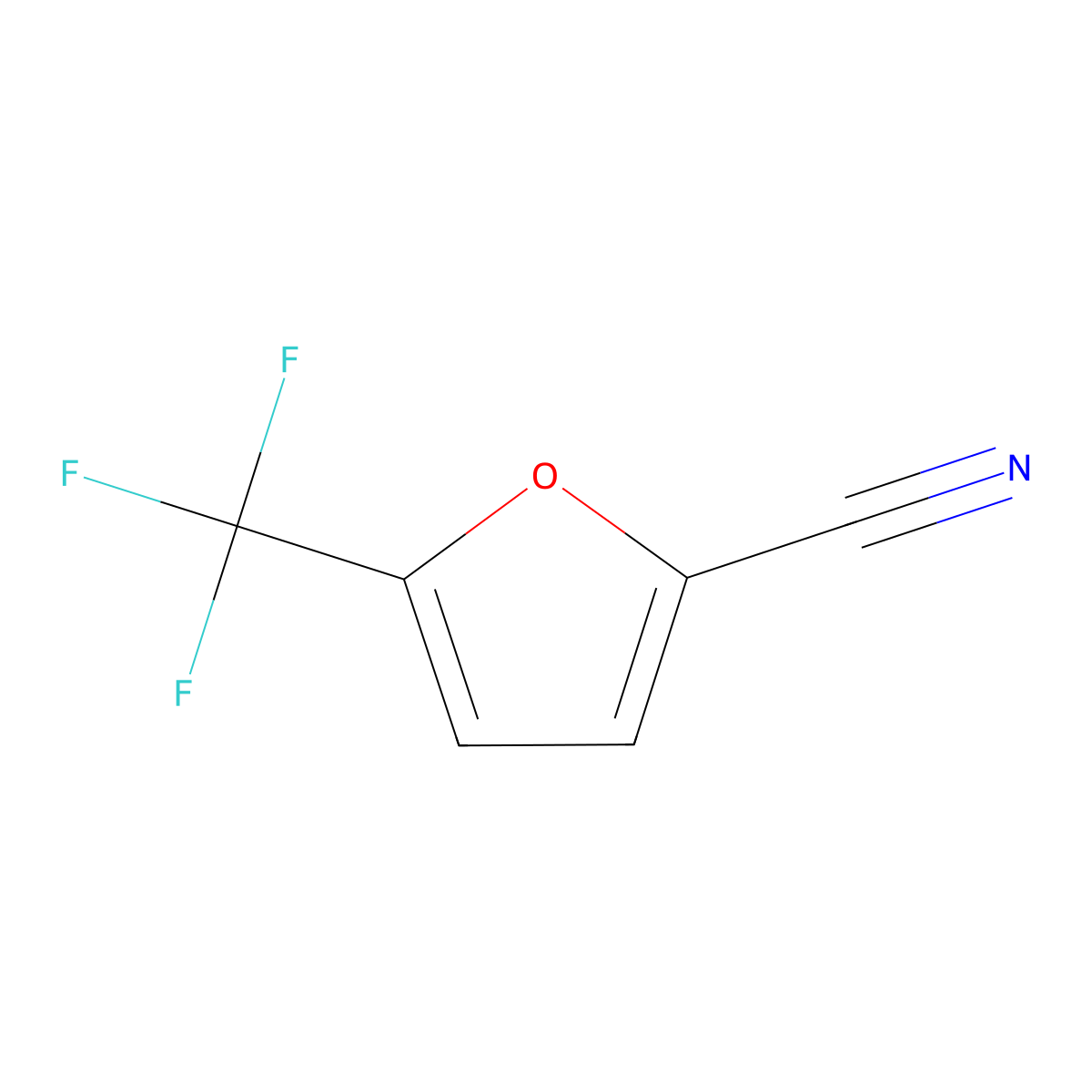 5-(Trifluoromethyl)furan-2-carbonitrile molecular structure, CAS 65865-27-2