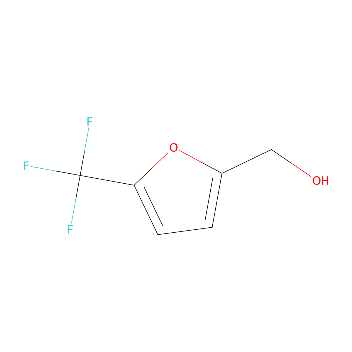 [5-(Trifluoromethyl)-2-furyl]methanol molecular structure, CAS 65865-28-3