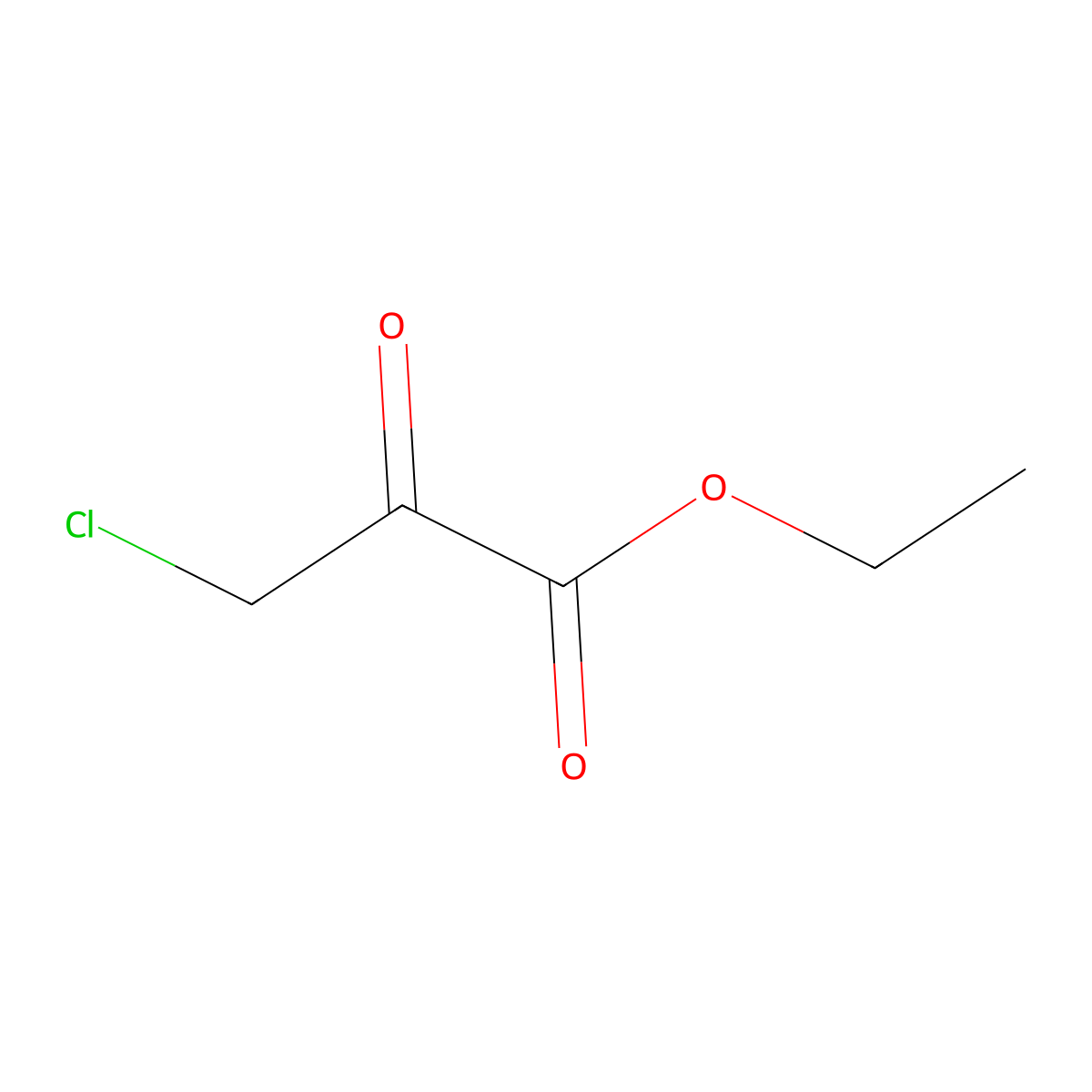 Ethyl 3-chloro-2-oxopropanoate molecular structure, CAS 65868-37-3