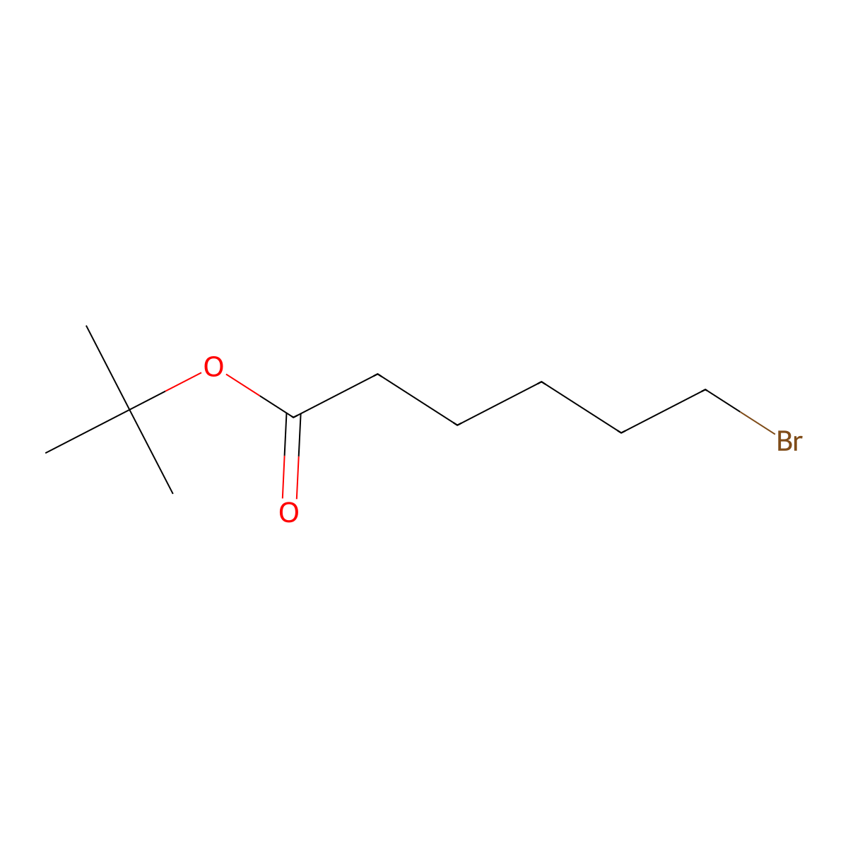 Tert-butyl 6-bromohexanoate molecular structure, CAS 65868-63-5