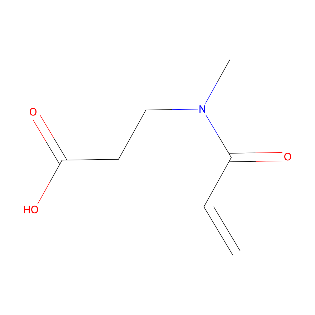 N-Acryloyl-N-methyl-beta-alanine molecular structure, CAS 658687-97-9