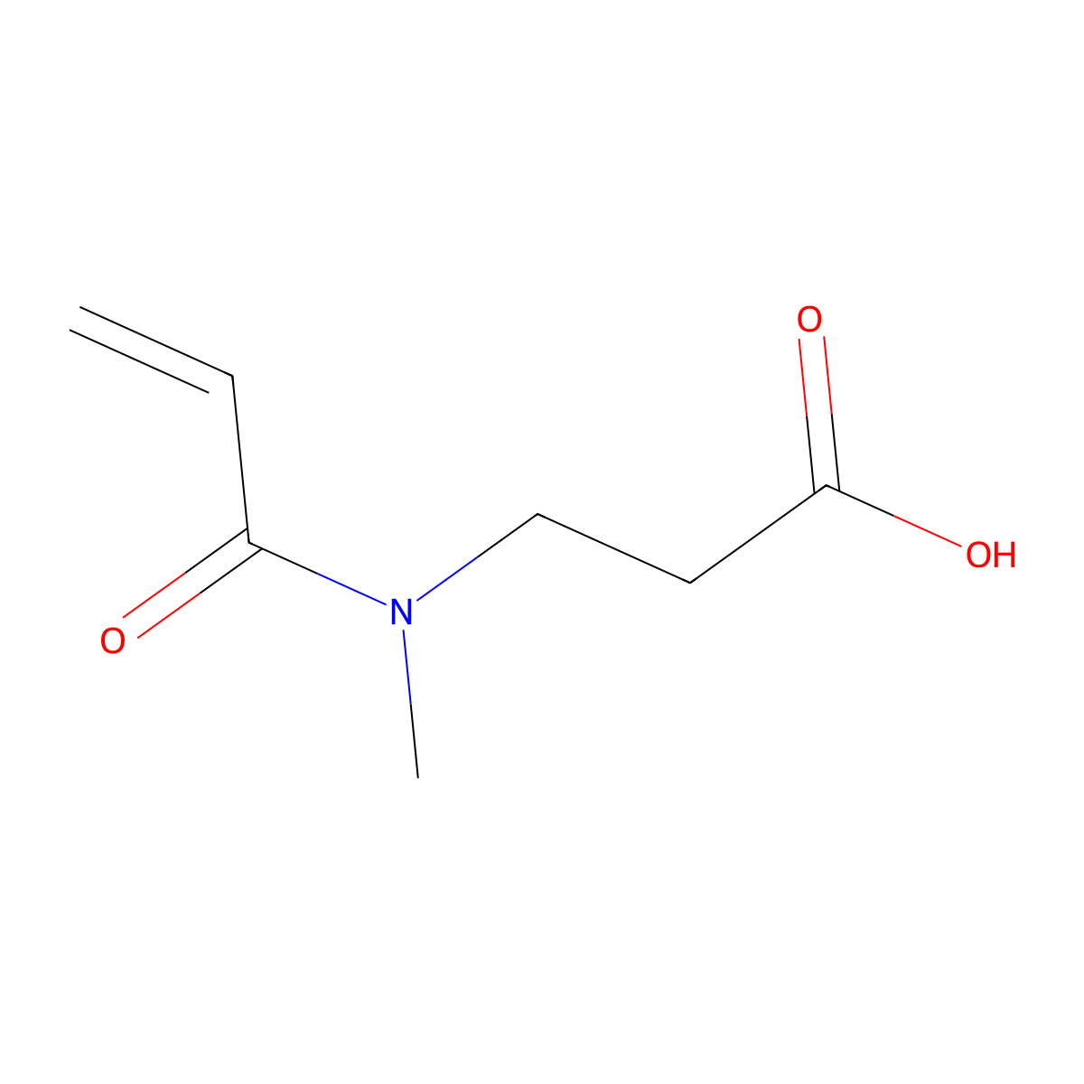 N-Acryloyl-N-methyl-beta-alanine molecular structure, CAS 658687-97-9