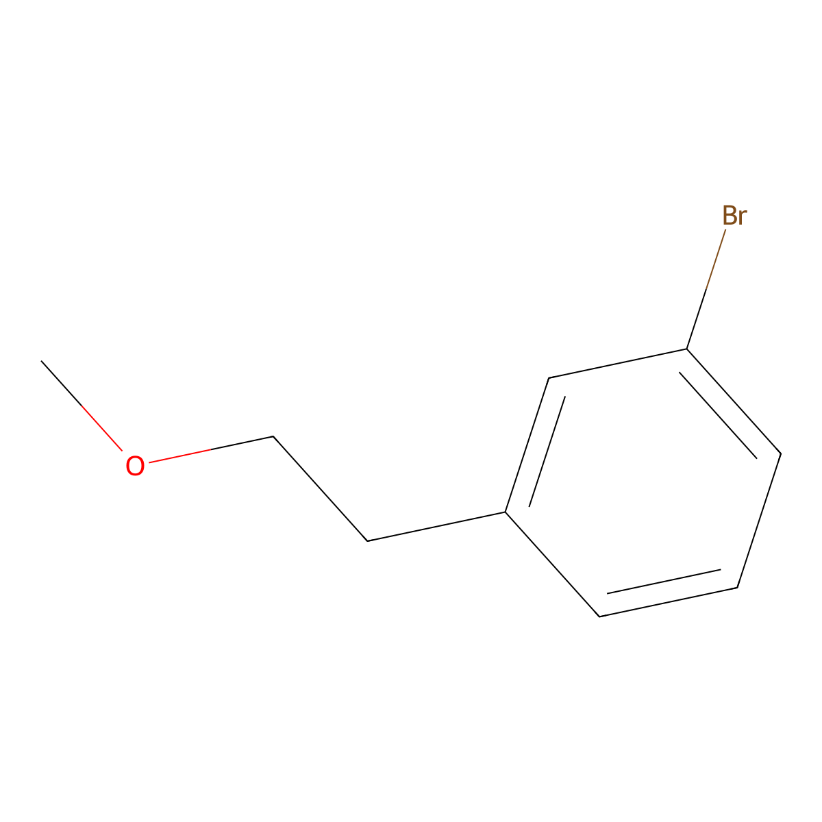 1-Bromo-3-(2-methoxyethyl)benzene molecular structure, CAS 658688-95-0