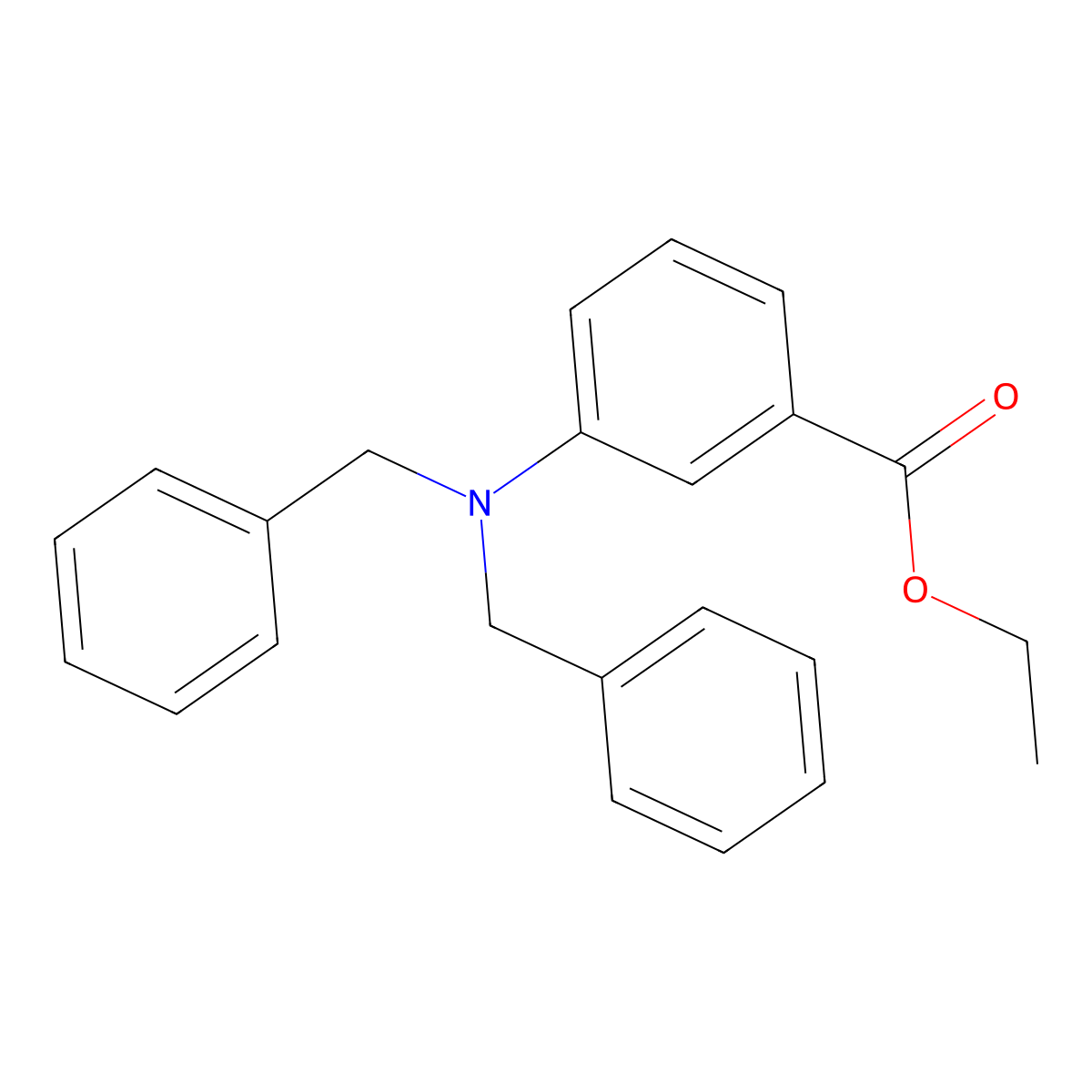 Ethyl 3-(dibenzylamino)benzoate molecular structure, CAS 658689-11-3