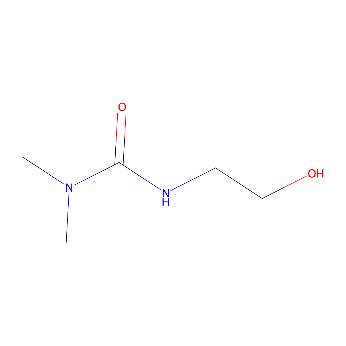 3-(2-Hydroxyethyl)-1,1-dimethylurea molecular structure, CAS 65869-66-1