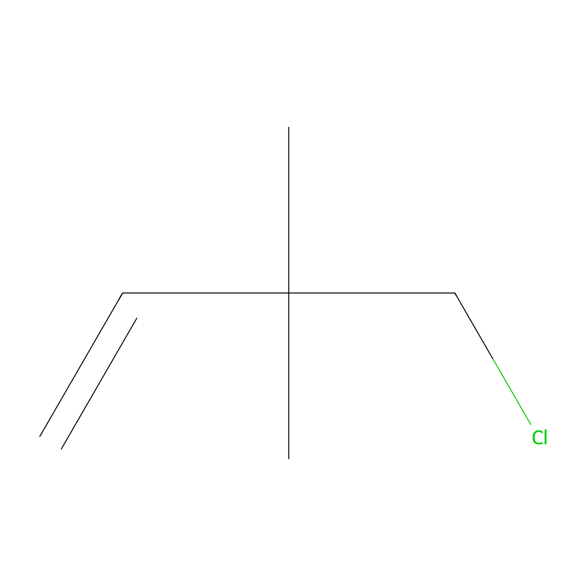 4-Chloro-3,3-dimethylbut-1-ene molecular structure, CAS 65870-89-5