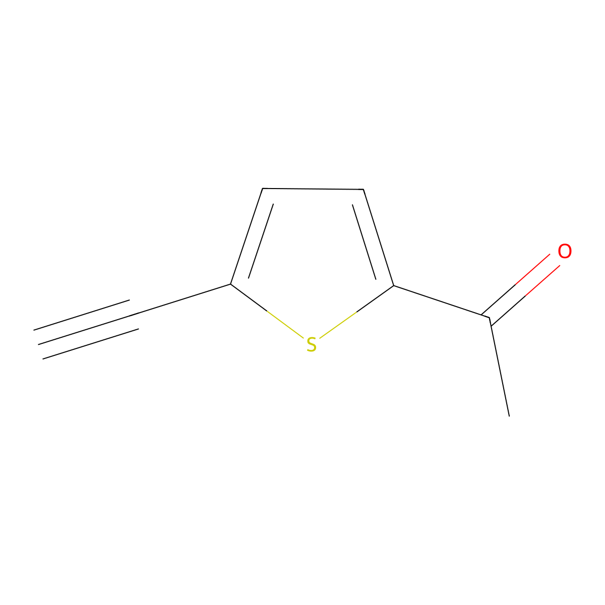 1-(5-Ethynylthiophen-2-yl)ethanone molecular structure, CAS 658701-97-4