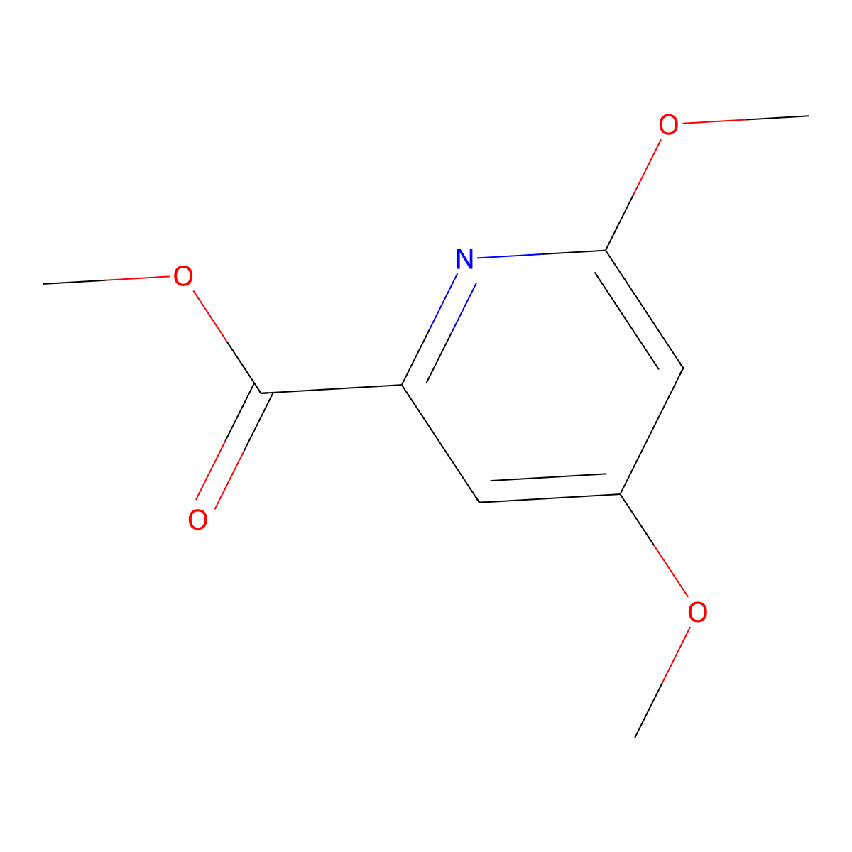 Methyl 4,6-dimethoxypicolinate molecular structure, CAS 65873-70-3