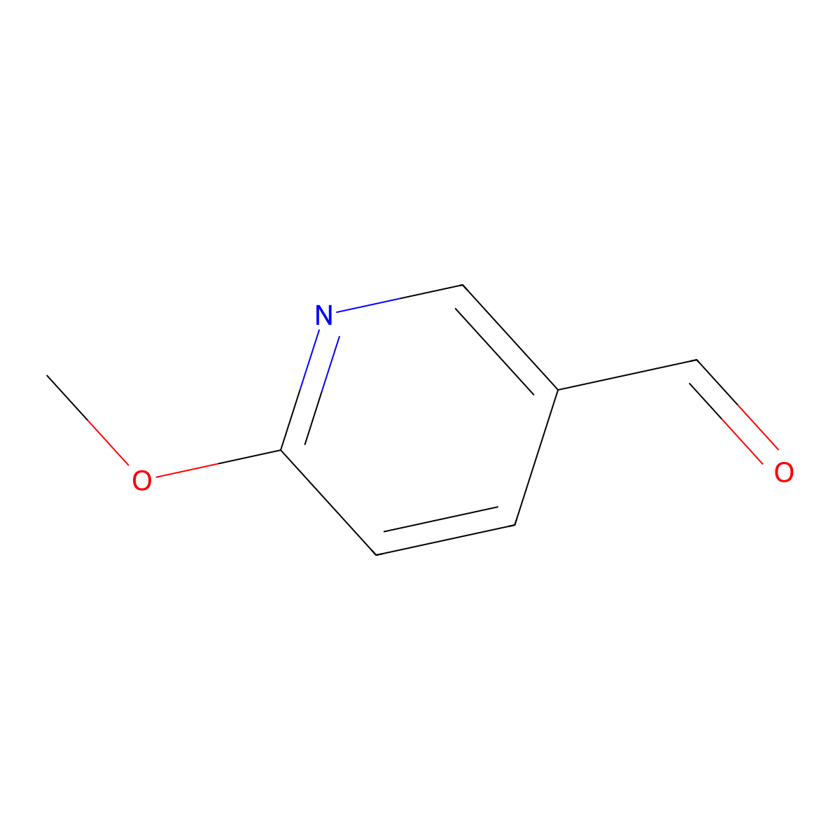 6-Methoxypyridine-3-carbaldehyde molecular structure, CAS 65873-72-5