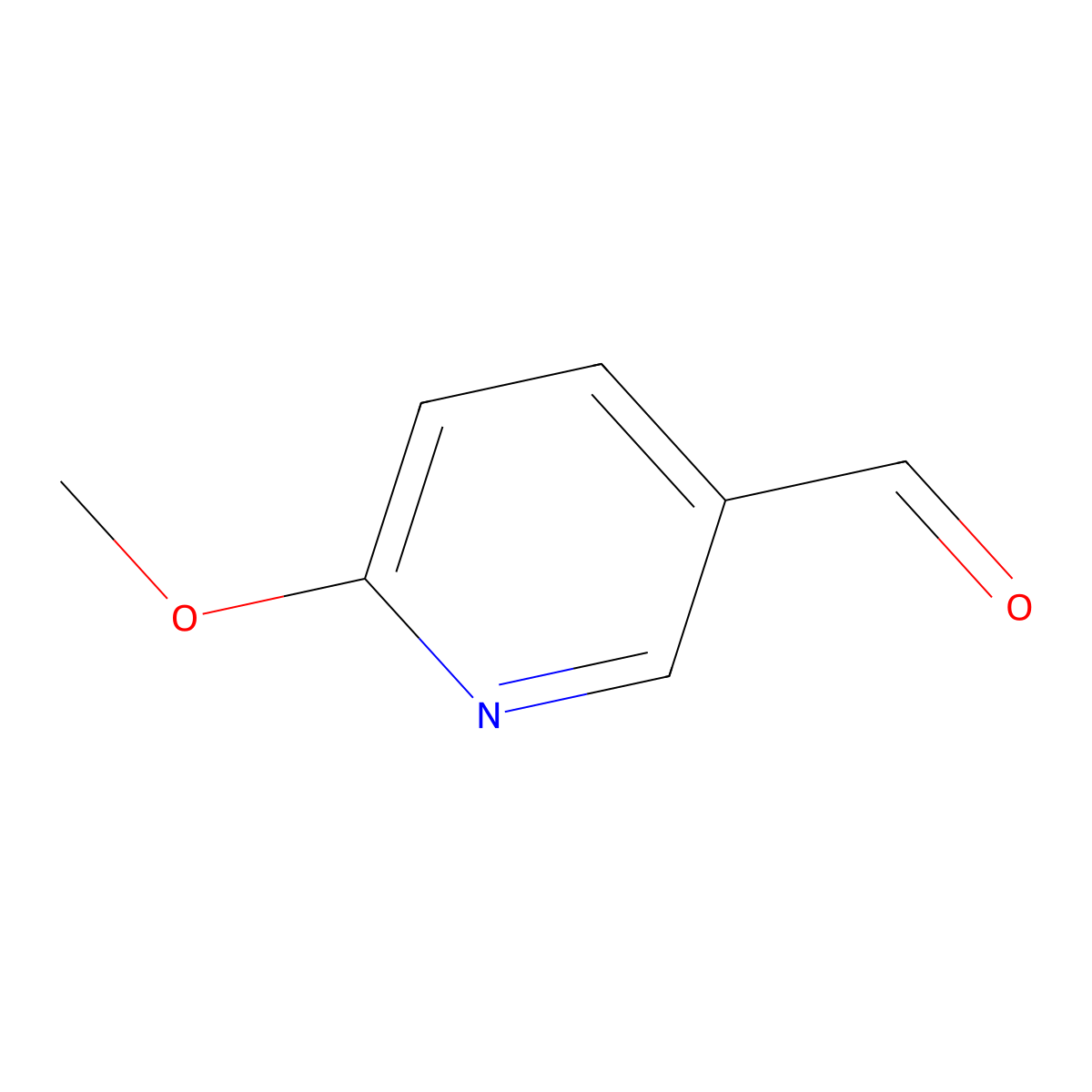 6-Methoxypyridine-3-carbaldehyde molecular structure, CAS 65873-72-5