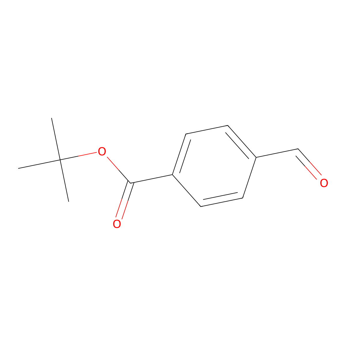 Tert-butyl 4-formylbenzoate molecular structure, CAS 65874-27-3