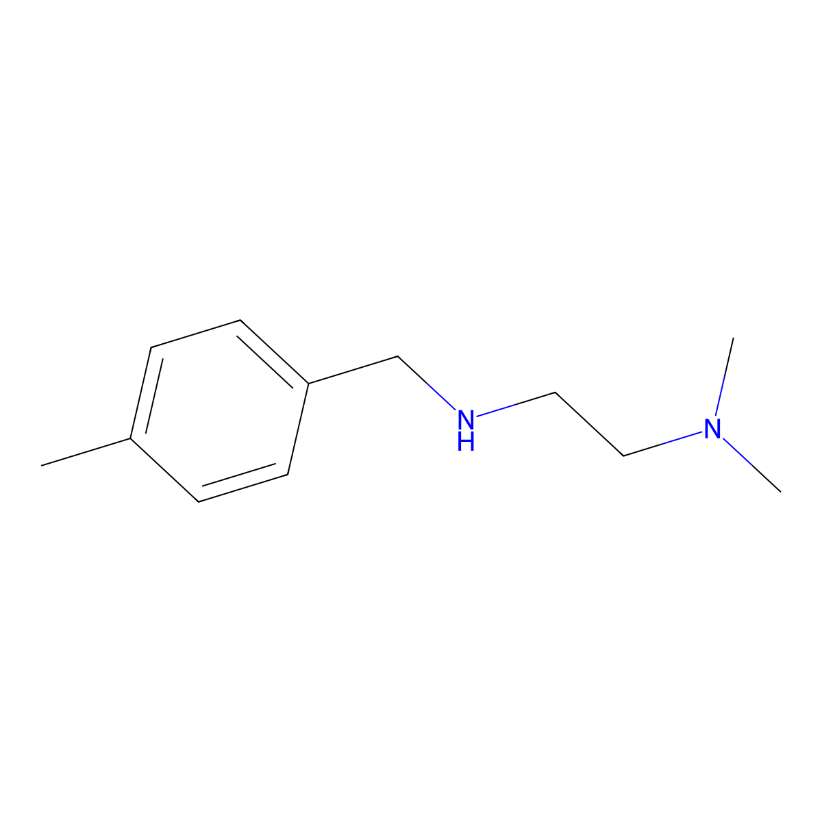 N1,N1-Dimethyl-N2-(4-methylbenzyl)ethane-1,2-diamine molecular structure, CAS 65875-43-6