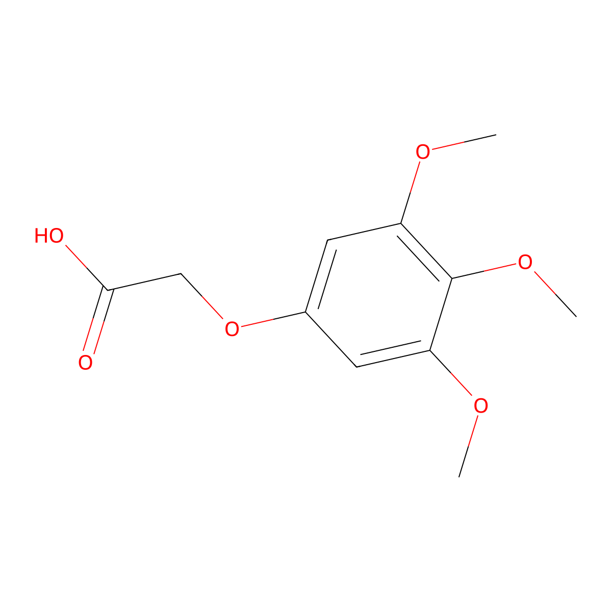 2-(3,4,5-trimethoxyphenoxy)acetic Acid molecular structure, CAS 65876-10-0