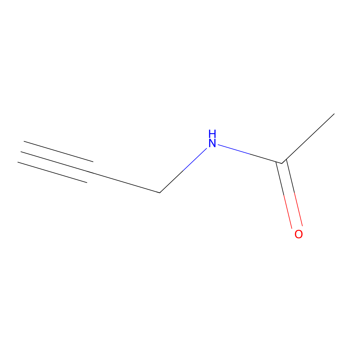 N-(prop-2-yn-1-yl)acetamide molecular structure, CAS 65881-41-6