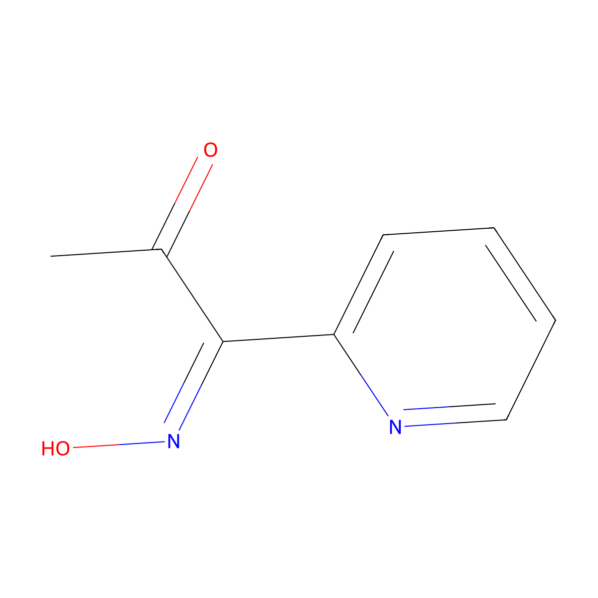 1-(Hydroxyimino)-1-(pyridin-2-yl)propan-2-one molecular structure, CAS 65882-98-6