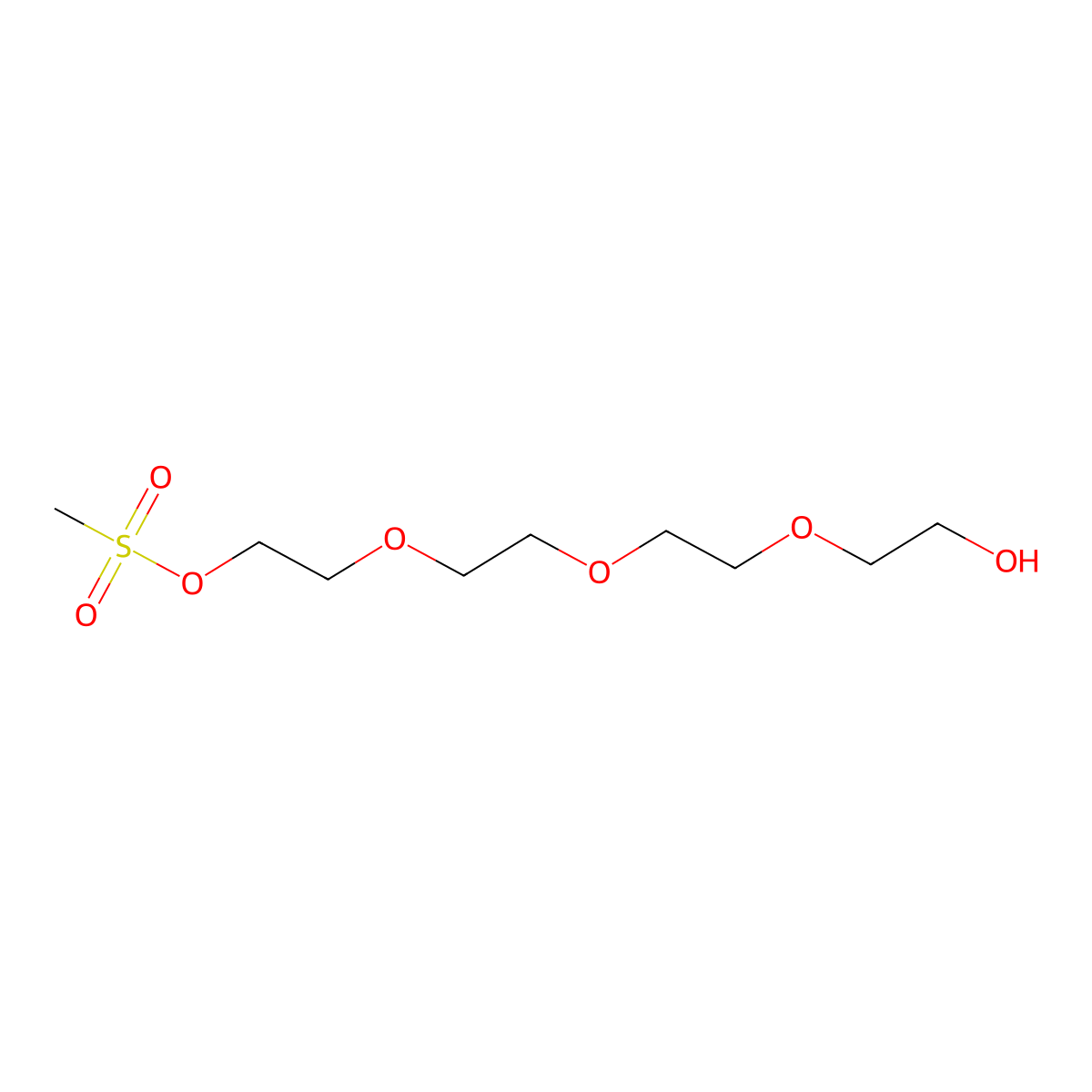 2-(2-[2-(2-Hydroxyethoxy)ethoxy]ethoxy)ethyl methanesulfonate molecular structure, CAS 65883-12-7