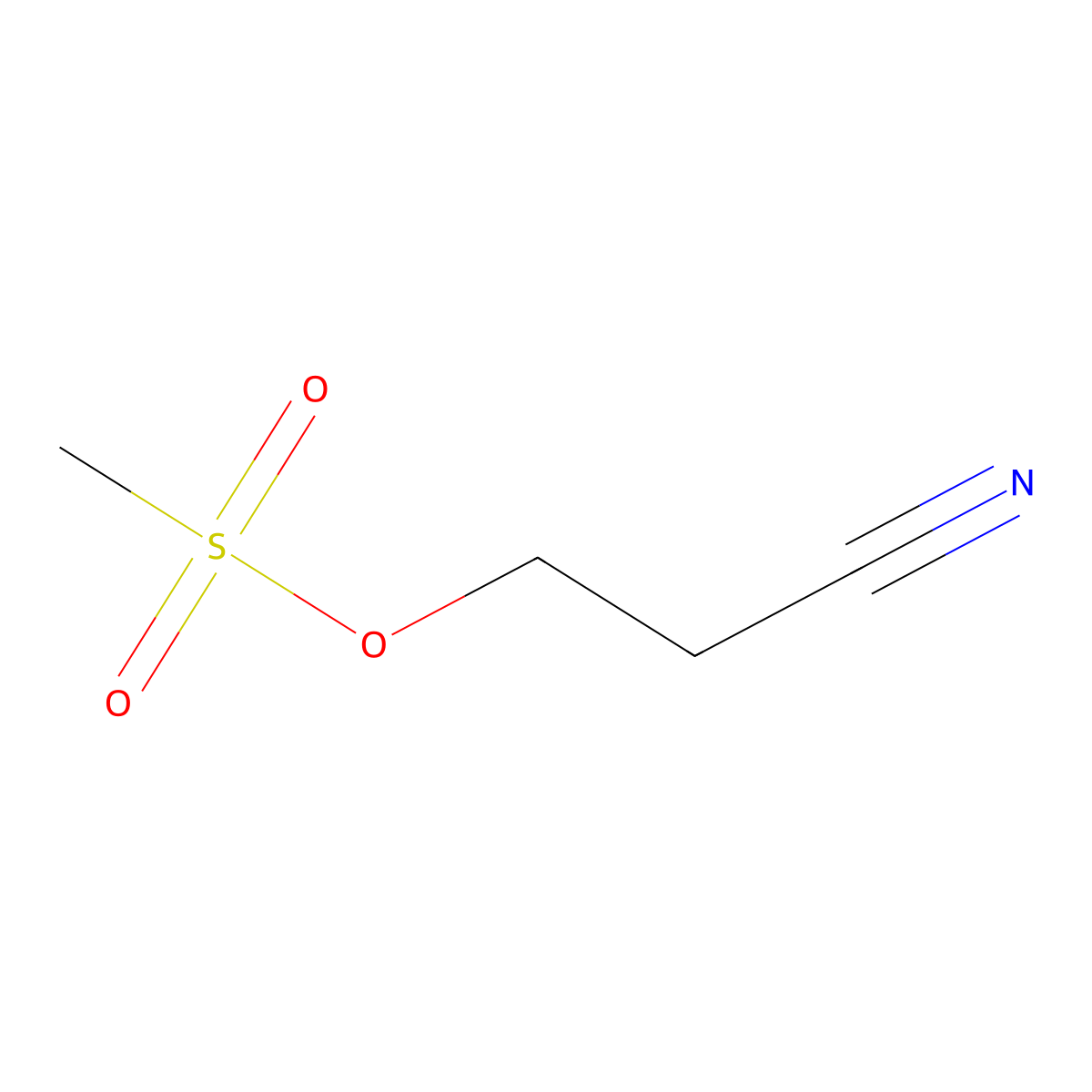 2-Cyanoethyl methanesulfonate molecular structure, CAS 65885-27-0