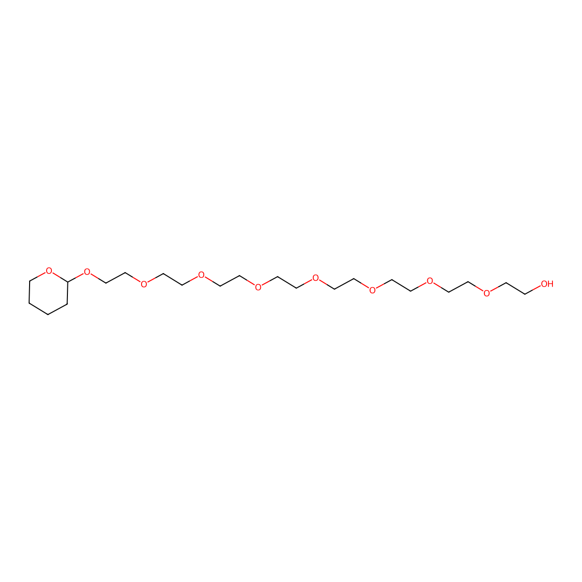 Thp-peg9 molecular structure, CAS 658858-65-2