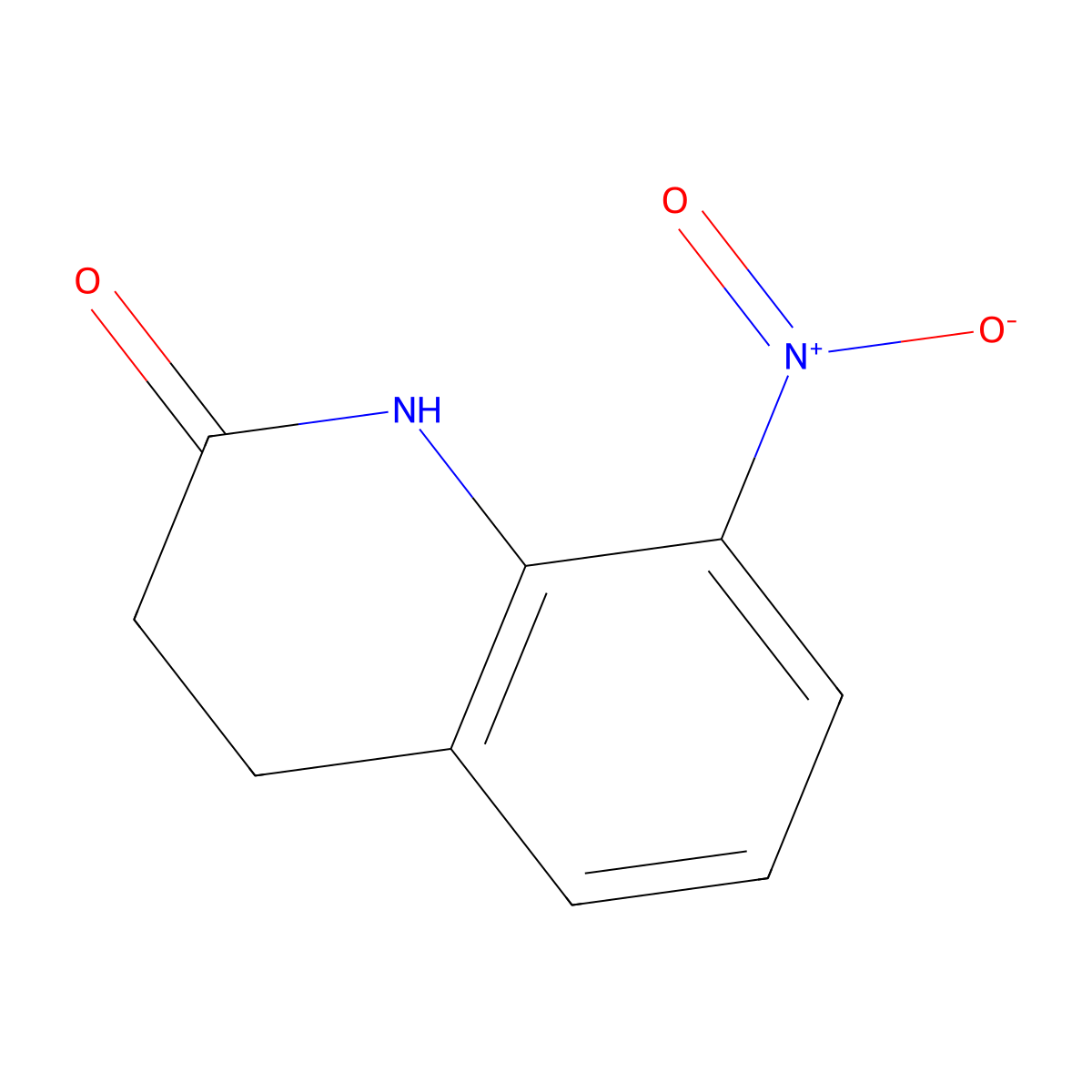 8-Nitro-3,4-dihydroquinolin-2(1H)-one molecular structure, CAS 65887-62-9