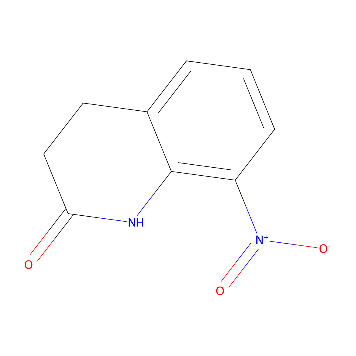 8-Nitro-3,4-dihydroquinolin-2(1H)-one molecular structure, CAS 65887-62-9