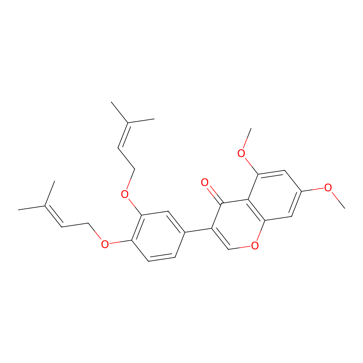 Glabrescione B molecular structure, CAS 65893-94-9