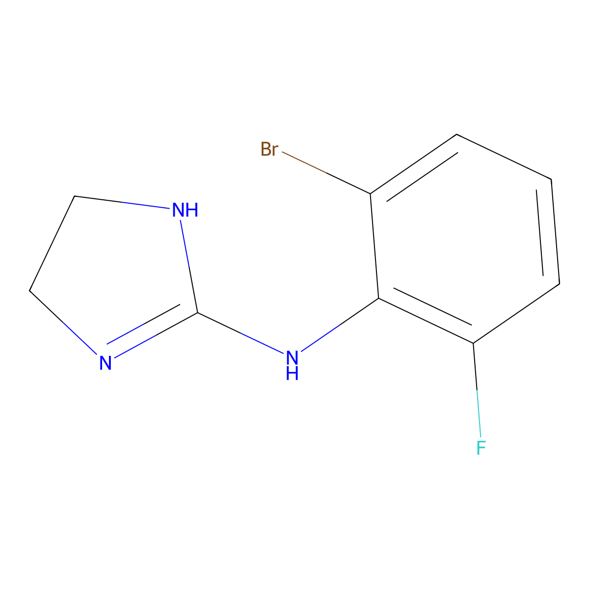Romifidine molecular structure, CAS 65896-16-4