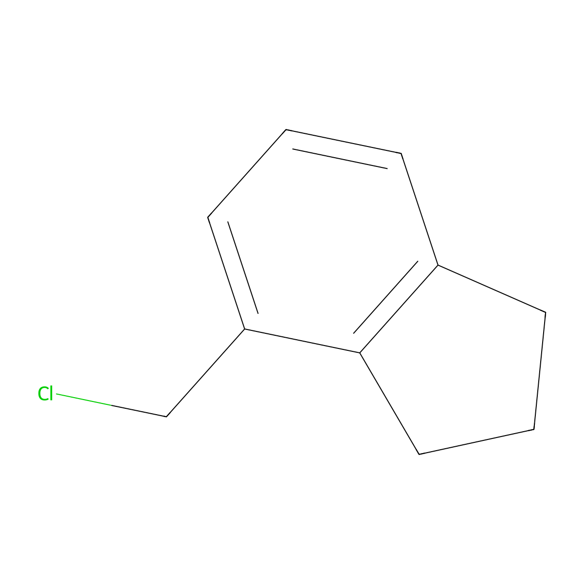 4-(chloromethyl)-2,3-dihydro-1H-indene molecular structure, CAS 65898-31-9