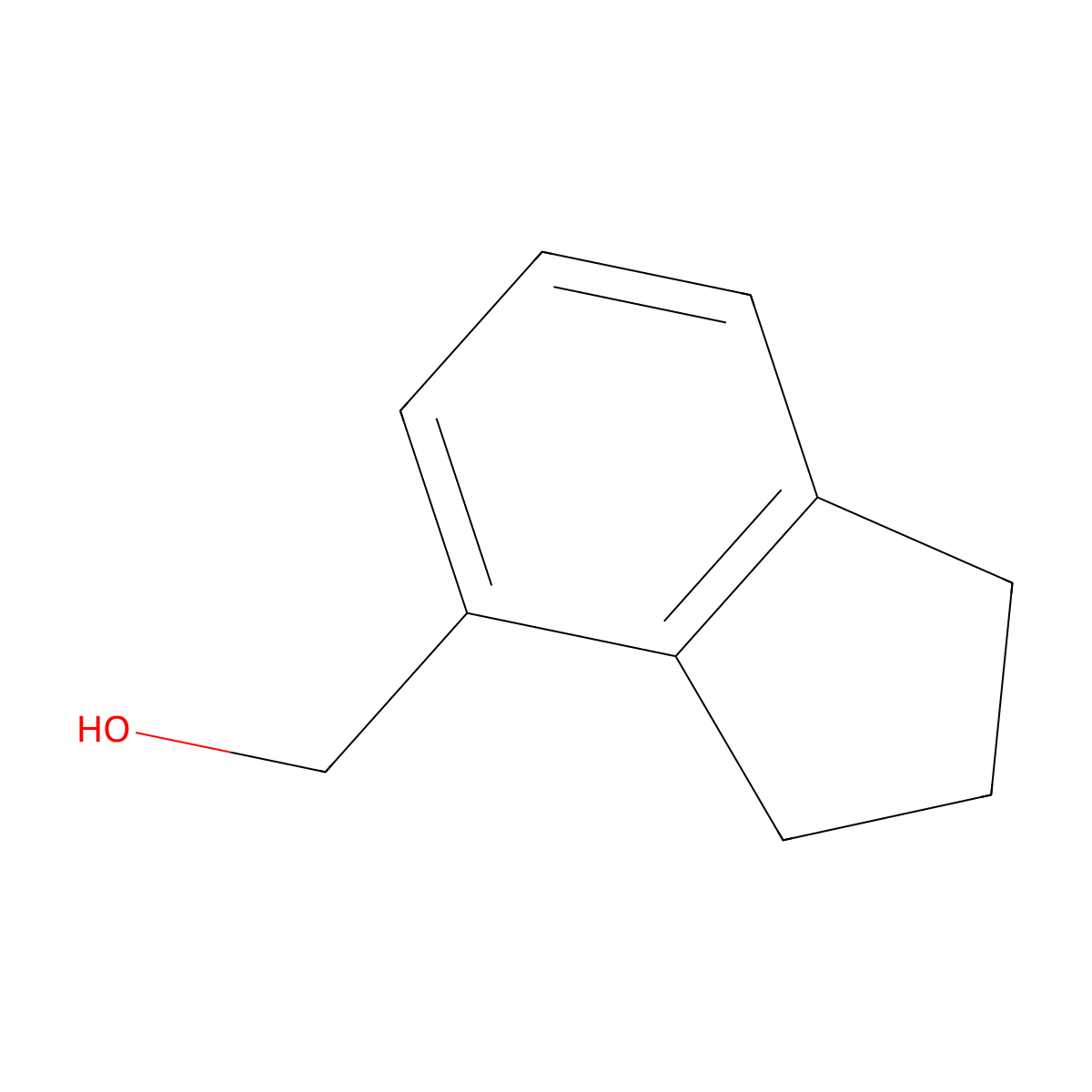 2,3-dihydro-1H-inden-4-ylmethanol molecular structure, CAS 65898-33-1