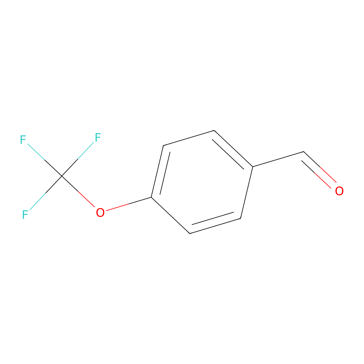 p-(Trifluoromethoxy)benzaldehyde molecular structure, CAS 659-28-9