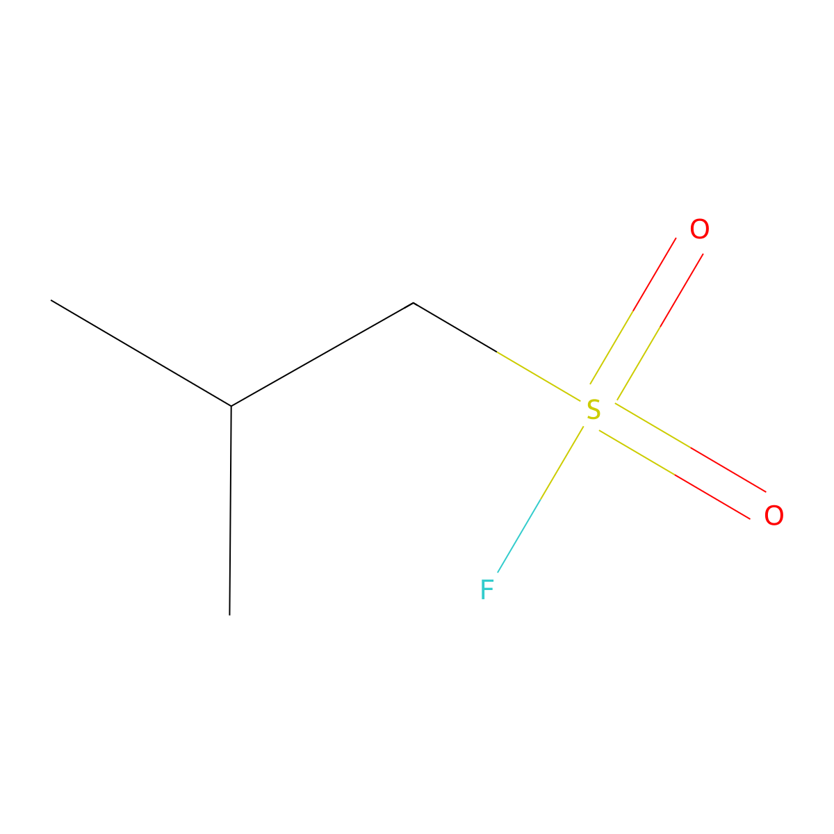 2-Methylpropane-1-sulfonyl fluoride molecular structure, CAS 659-90-5