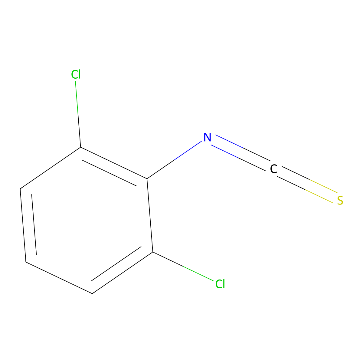1,3-Dichloro-2-isothiocyanatobenzene molecular structure, CAS 6590-95-0