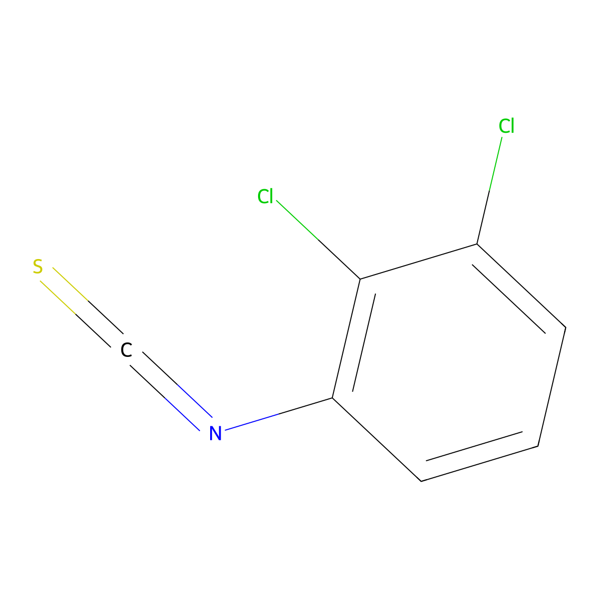 2,3-Dichlorophenyl Isothiocyanate molecular structure, CAS 6590-97-2