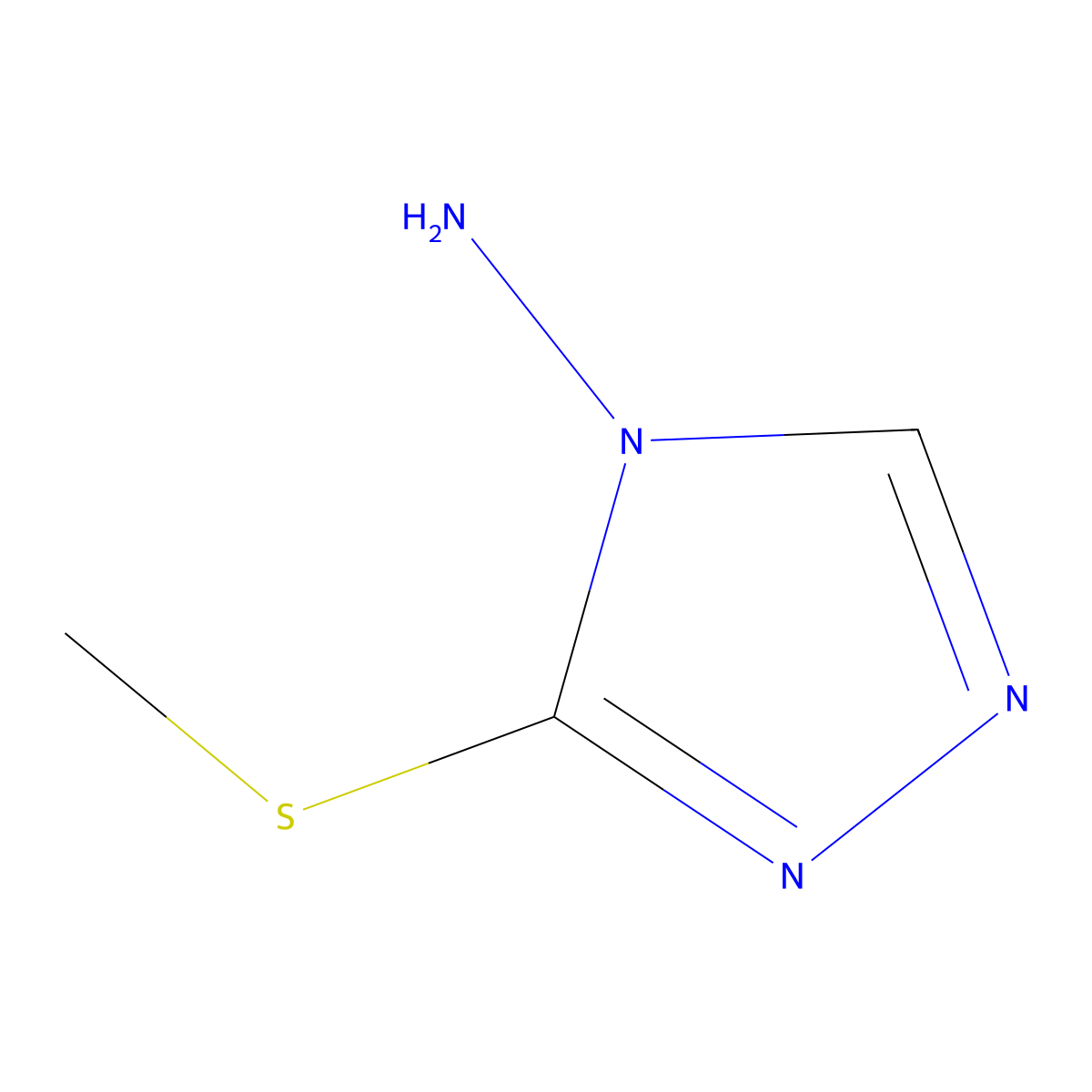 3-(Methylthio)-4H-1,2,4-triazol-4-amine molecular structure, CAS 65901-91-9