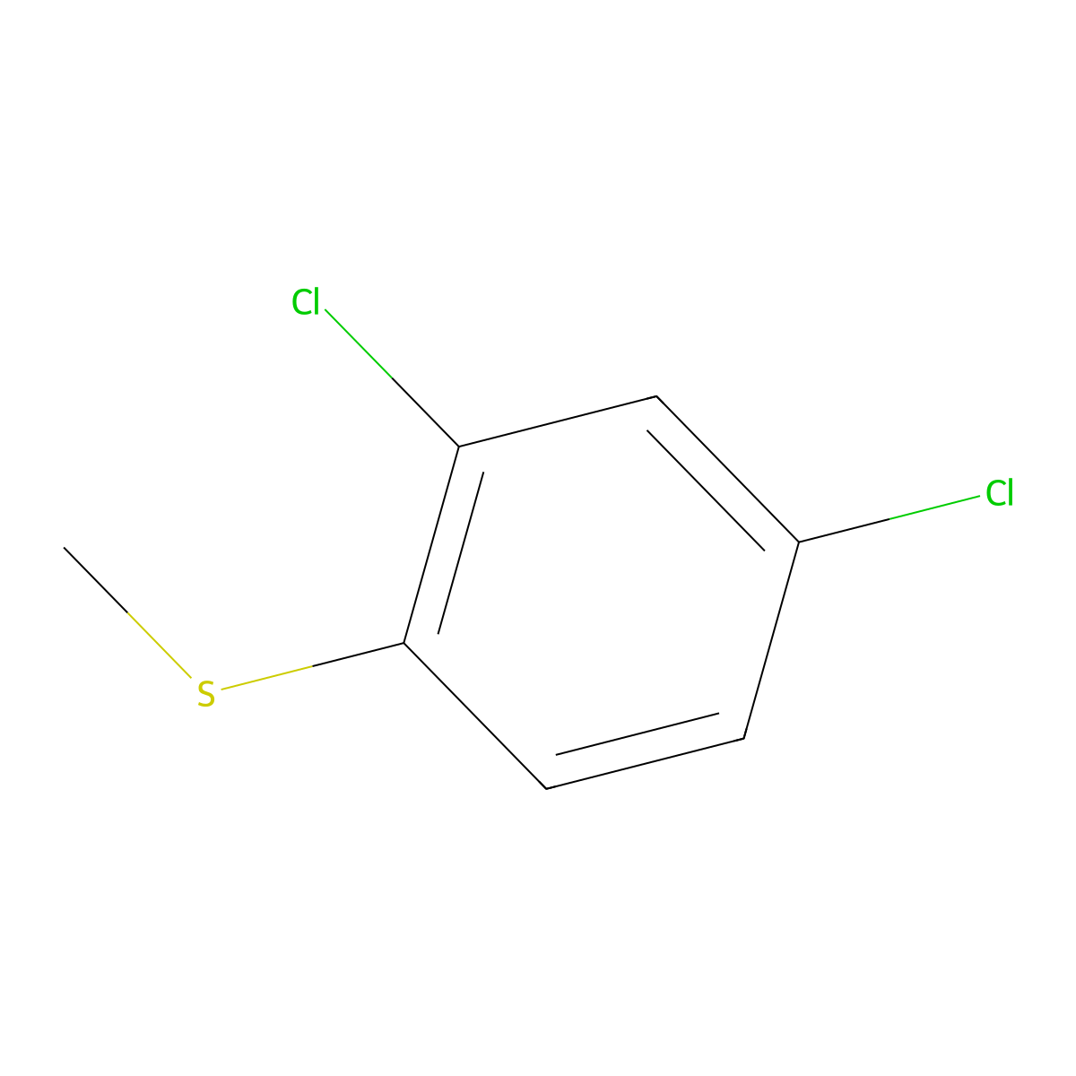 2,4-Dichlorothioanisole molecular structure, CAS 65909-82-2