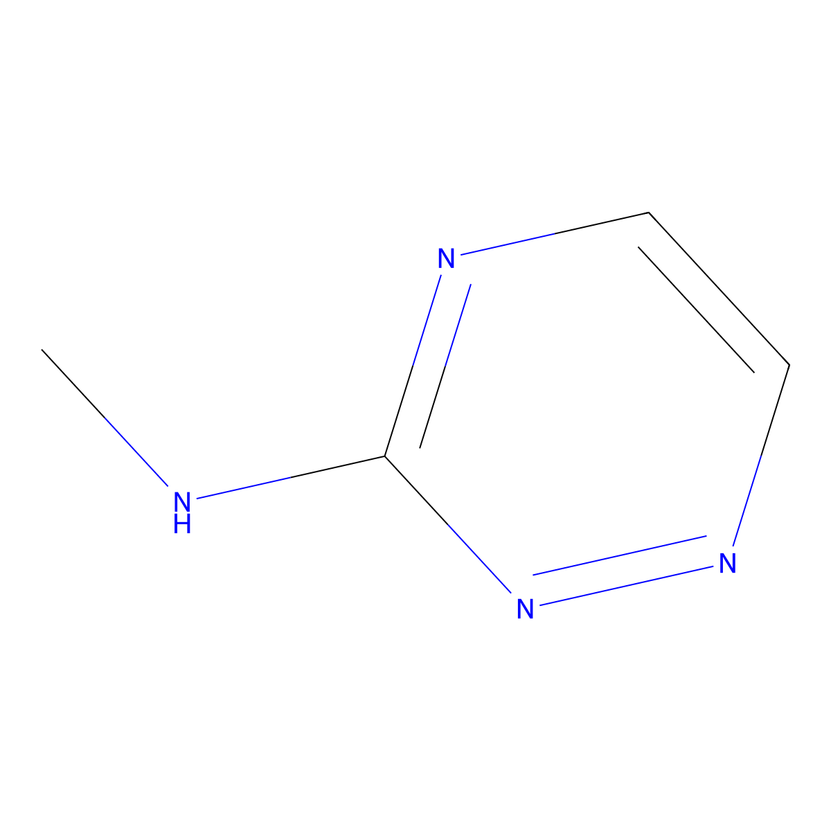 N-Methyl-1,2,4-triazin-3-amine molecular structure, CAS 65915-07-3