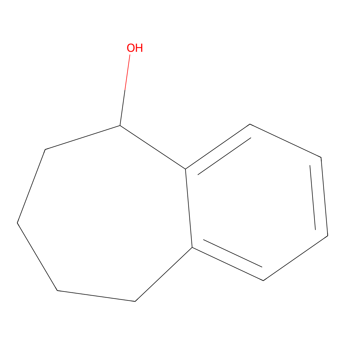(5S)-6,7,8,9-tetrahydro-5H-benzo[7]annulen-5-ol molecular structure, CAS 65915-63-1