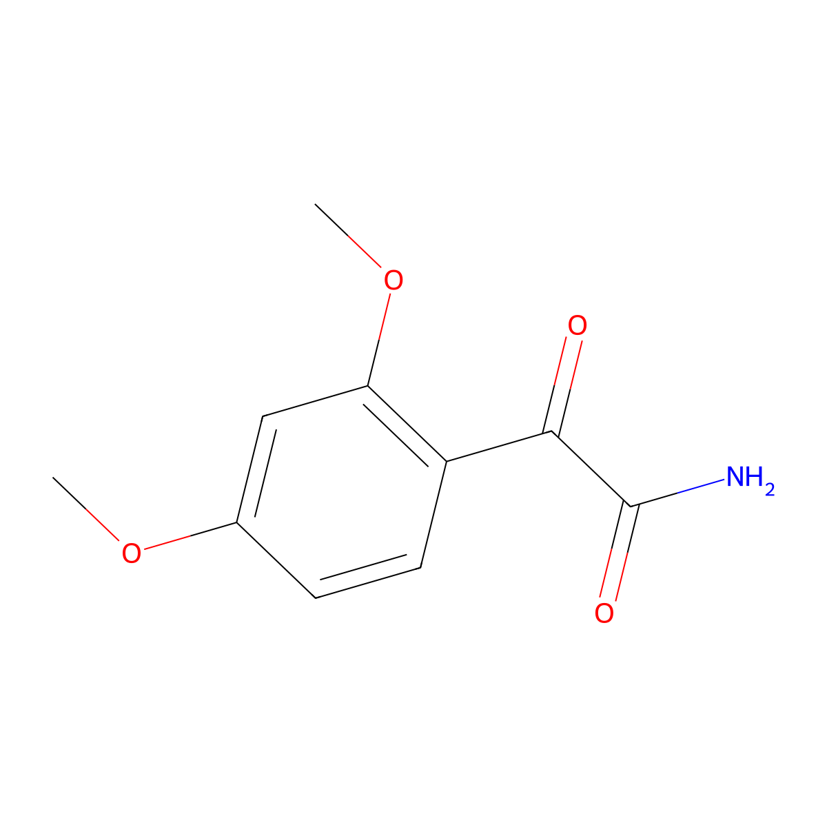 2,4-Dimethoxy-|A-oxobenzeneacetamide molecular structure, CAS 6592-15-0