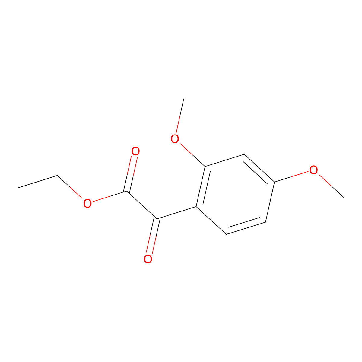Ethyl (2,4-dimethoxyphenyl)(oxo)acetate molecular structure, CAS 6592-19-4