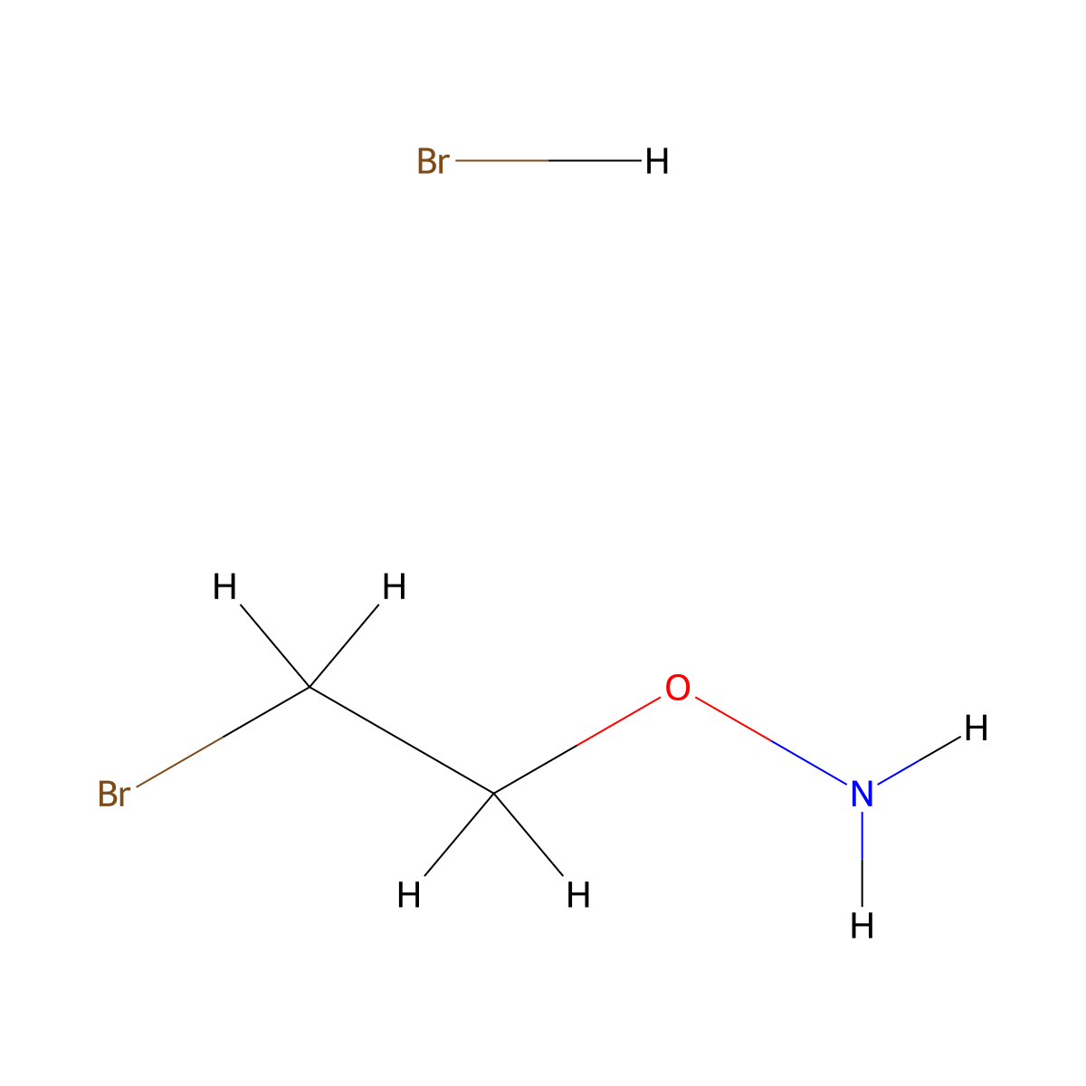 O-(2-bromoethyl)hydroxylamine hydrobromide molecular structure, CAS 65920-18-5