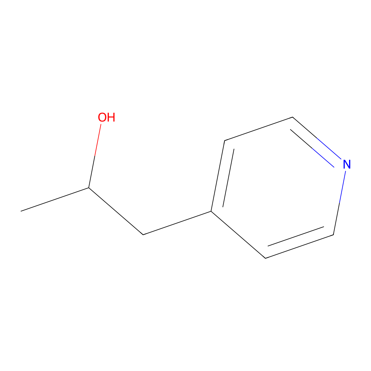 1-(Pyridin-4-yl)propan-2-ol molecular structure, CAS 65920-88-9