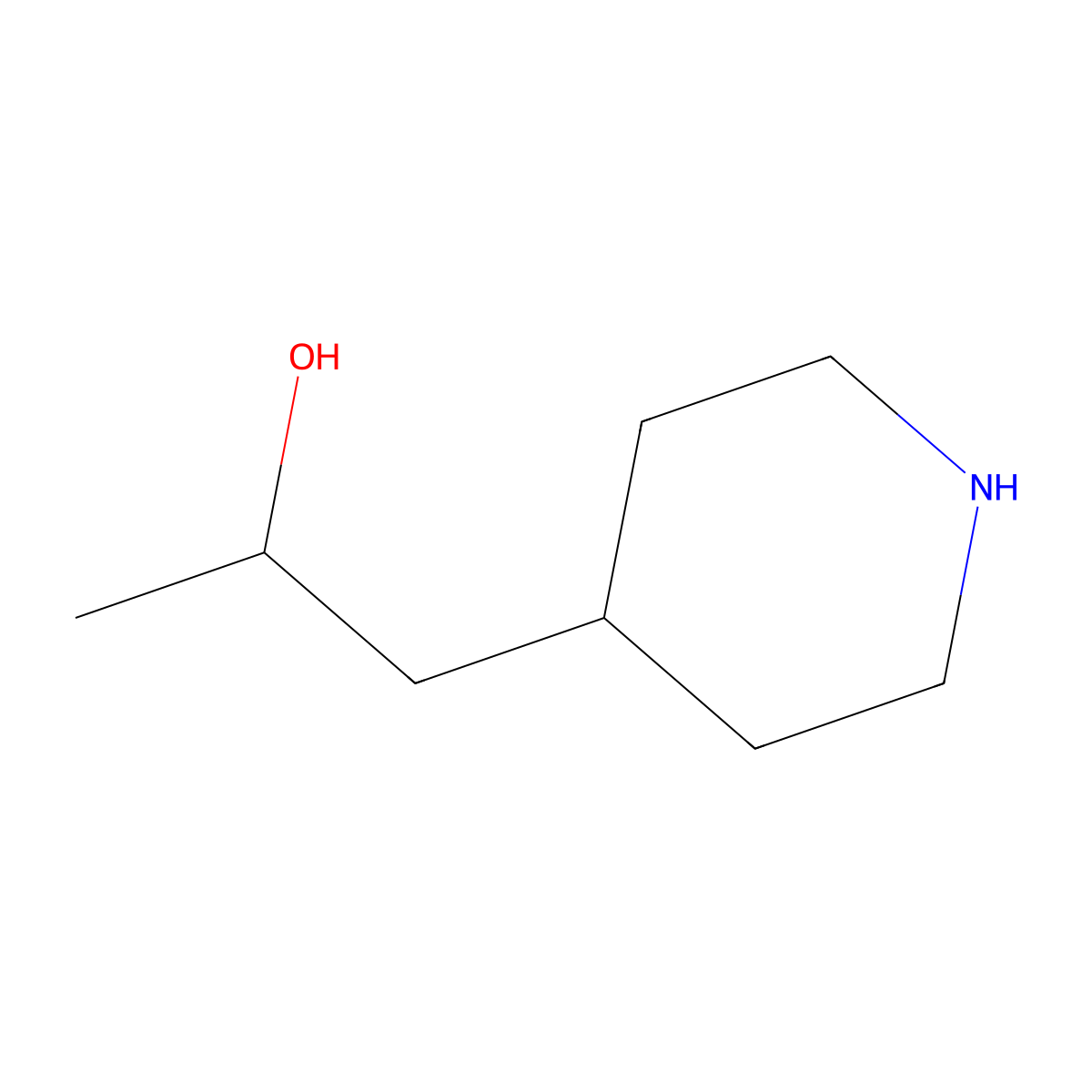 1-(Piperidin-4-YL)propan-2-OL molecular structure, CAS 65920-89-0