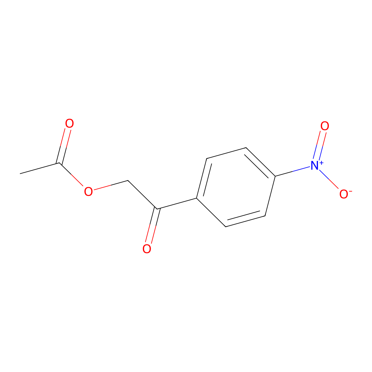 2-(4-Nitrophenyl)-2-oxoethyl acetate molecular structure, CAS 65921-30-4