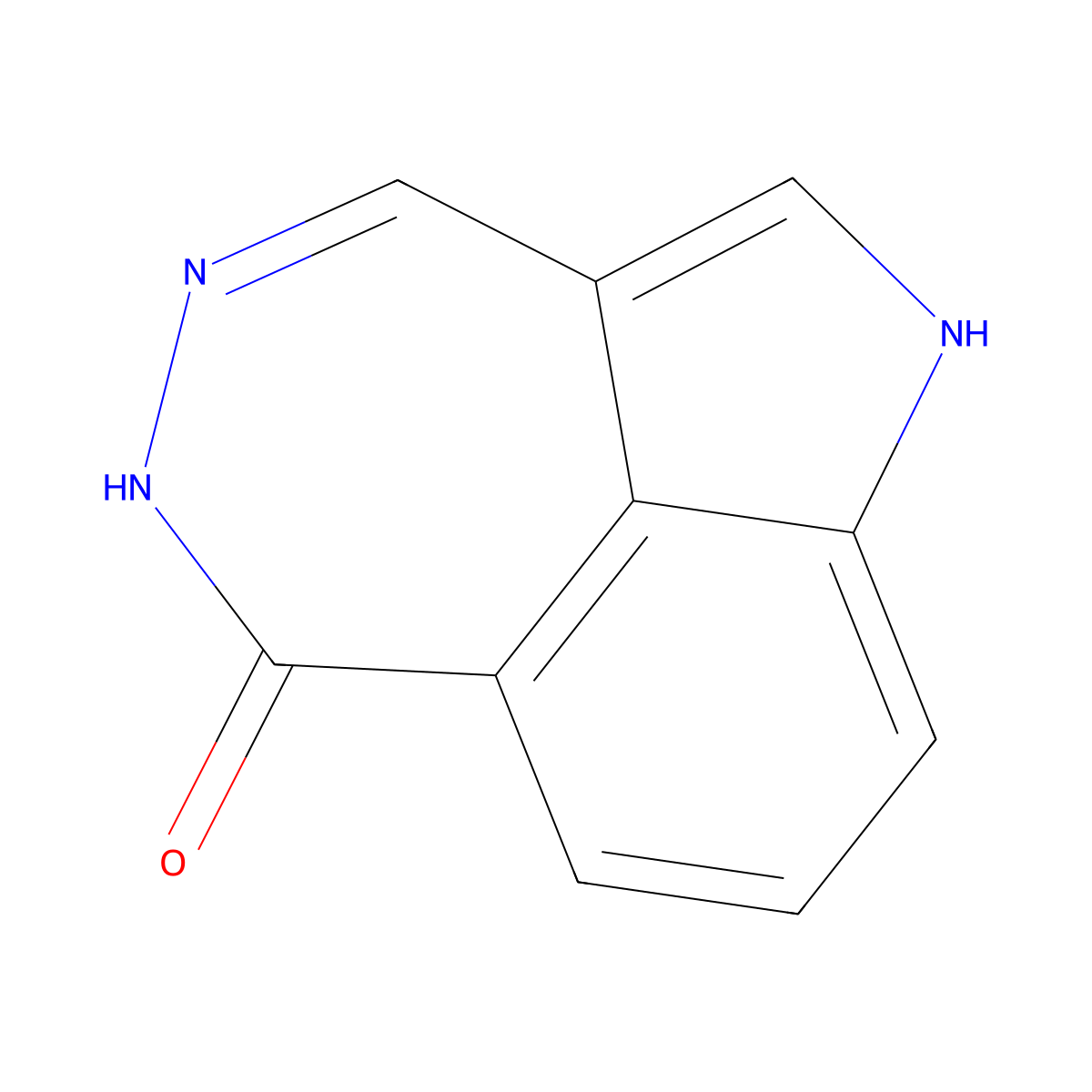 6H-Pyrrolo(4,3,2-ef)(2,3)benzodiazepin-6-one, 1,5-dihydro- molecular structure, CAS 65923-21-9